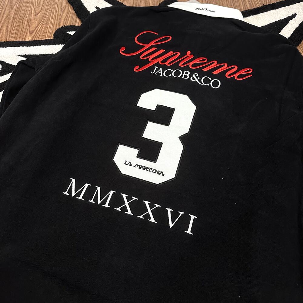 Supreme La Martina Rugby Black Jacob Co – Medium – Brand New in Bag - Picture 6 of 13